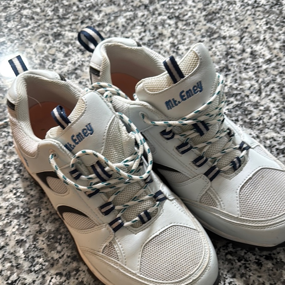 Mt Emey White Sneakers with Black Accents Purchased and could not return